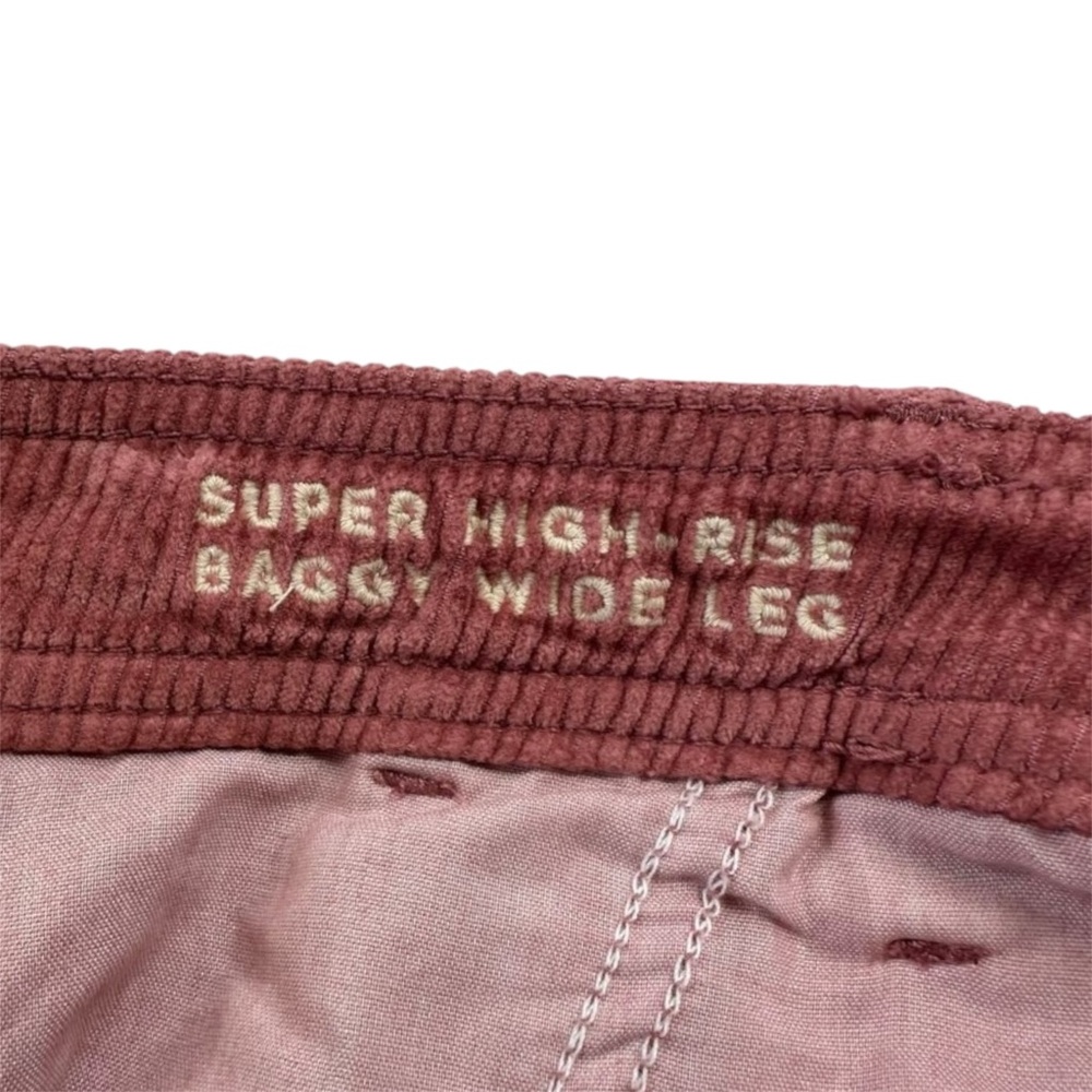 AMERICAN EAGLE  Pink Corduroy Cargo Jeans Sz 8 - Picture 7 of 15
